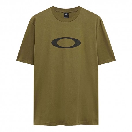 Oakley T-Shirt Mm Big Logo Verde Uomo