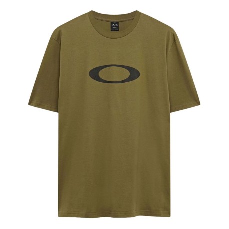 Oakley T-Shirt Mm Big Logo Verde Uomo