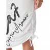 Ea7 Dress Big Logo Bianco Donna
