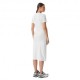 Ea7 Dress Big Logo Bianco Donna