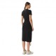 Ea7 Dress Big Logo Nero Donna