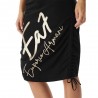 Ea7 Dress Big Logo Nero Donna