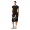 Ea7 Dress Big Logo Nero Donna