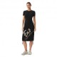 Ea7 Dress Big Logo Nero Donna