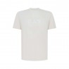 Ea7 T-Shirt Big Logo Tono Su Tono Bianco Uomo