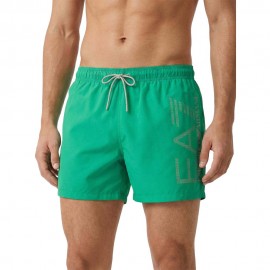 Ea7 Costume Boxer Logo Verde Uomo