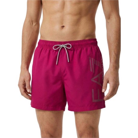 Ea7 Costume Boxer Logo Fuxia Uomo