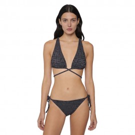 Ea7 Bikini Multilogo Grigio Donna