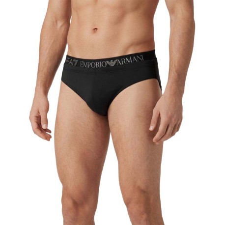 Ea7 Costume Slip Elastic Tape Nero Uomo