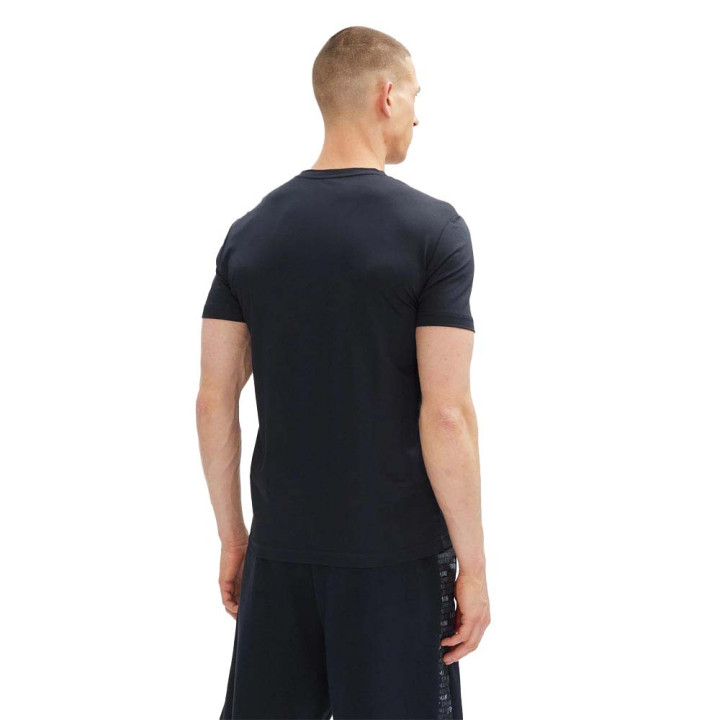 Ea7 T-Shirt Logo Premium Blu Uomo