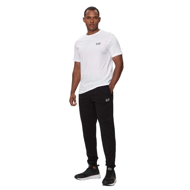 Ea7 T-Shirt Logo Core Bianco Uomo