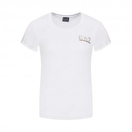 Ea7 T-Shirt Evolution Bianco Donna