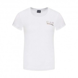 Ea7 T-Shirt Evolution Bianco Donna