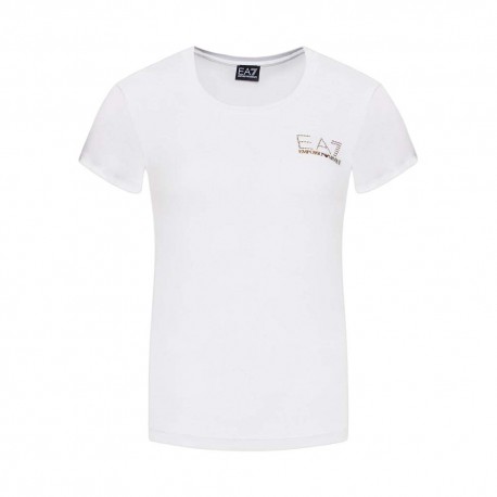 Ea7 T-Shirt Evolution Bianco Donna