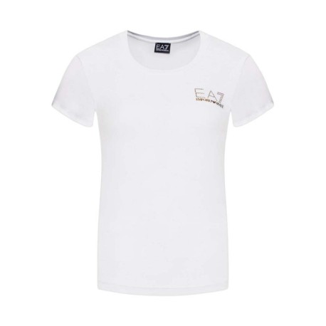 Ea7 T-Shirt Evolution Bianco Donna