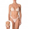 Effek Bikini Triangolo Brasiliano Fiori Bianco Donna