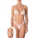 Effek Bikini Triangolo Brasiliano Fiori Bianco Donna