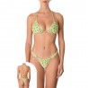 Effek Bikini Triangolo Brasiliano Fiori Verde Donna