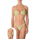 Effek Bikini Triangolo Brasiliano Fiori Verde Donna