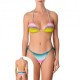 Effek Bikini Triangolo Laccio Sfumato Multi Azzurro Donna
