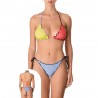 Effek Bikini Tirangolo Laccio Ondina Multi Azzurro Donna