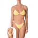 Effek Bikini Triangolo Laccio Giallo Donna