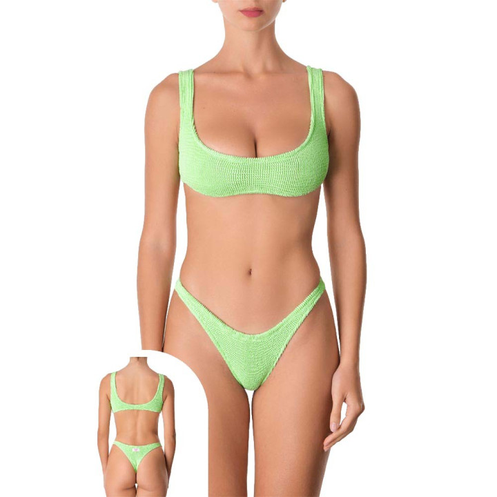 Effek Bikini Fascia Verde Donna