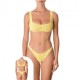 Effek Bikini Fascia Giallo Donna
