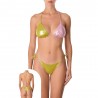 Effek Bikini Tirangolo Laccio Verde Metal Donna