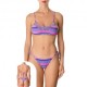 Effek Bikini Fascia Regolabile Laccio Viola Donna