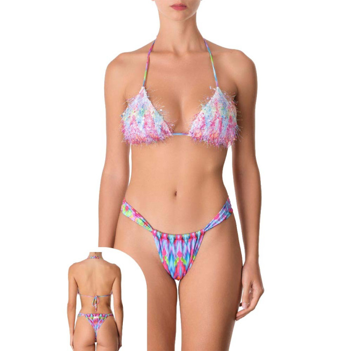 Effek Bikini Triangolo Brasiliano Multi Rosa Donna