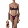 Effek Bikini Balconcino Paillette Bordeaux Donna