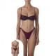 Effek Bikini Balconcino Paillette Bordeaux Donna