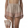 Effek Pantaloncini Mare Paillette Beige Donna