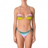 Effek Bikini Triangolo Laccio Sfumato Multi Azzurro Donna