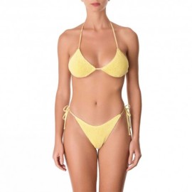 Effek Bikini Triangolo Laccio Giallo Donna