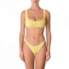 Effek Bikini Fascia Giallo Donna