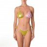 Effek Bikini Tirangolo Laccio Verde Metal Donna