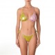 Effek Bikini Tirangolo Laccio Verde Metal Donna