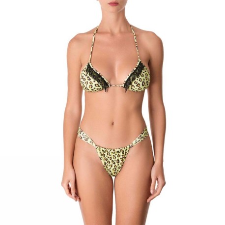 Effek Bikini Triangolo Brasiliano Frange Giallo Donna