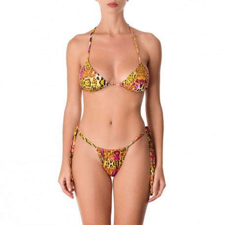 Effek Bikini Triangolo Laccio Animal Donna