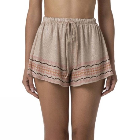 Effek Pantaloncini Mare Paillette Beige Donna