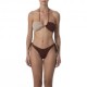Effek Bikini Fascia Lurex Bicolor Beige Donna