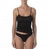 Effek Canottiera Lurex Nero Donna