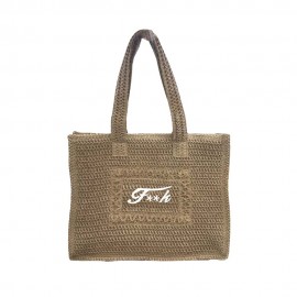 Effek Borsa Mare Logo Beige
