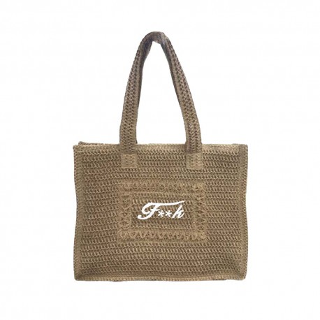 Effek Borsa Mare Logo Beige