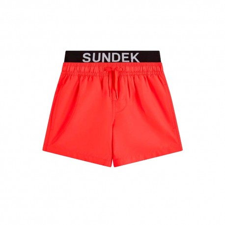 Sundek Costume Boxer Elastico Portalogo Arancio Bambino
