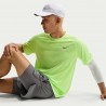 Nike T-Shirt Running Stride Lime Blast Argento Uomo