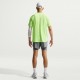 Nike T-Shirt Running Stride Lime Blast Argento Uomo