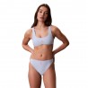 Calvin Klein Costume Slip High Leg Azzurro Donna